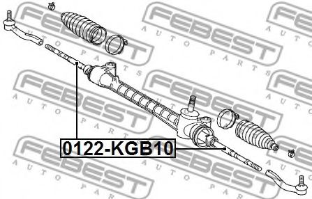 FEBEST - 0122-KGB10 - Тяга рульова