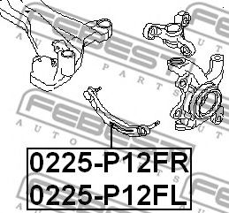 FEBEST - 0225-P12FR - Важіль нижній  Nissan Primera R