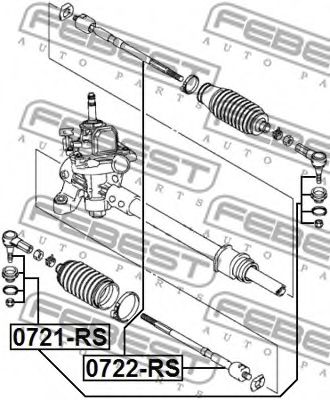 FEBEST - 0721-RS - НАКОНЕЧНИК РУЛЕВОЙ SUZUKI SWIFT RS413/RS415/RS416 2003-