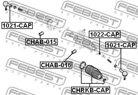 FEBEST - 1021-CAP - НАКОНЕЧНИК РУЛЕВОЙ CHEVROLET CAPTIVA (C100) 2007-