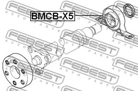 FEBEST - BMCB-X5 - Підшипник підвесний BMW X5 E53 1999-2006 [ECE] (вир-во Febest)