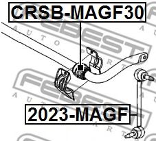 FEBEST - CRSB-MAGF30 - Втулка стабілізатораn перед. лів./прав. Chrysler 300C