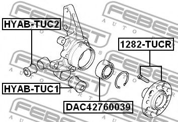 FEBEST - DAC42760039 - Підшипник ступиці  зад. Hyundai Tucson 2.0CRDI 05.09-/ 4WD 2.0, 2.7, 2.0CRDI 04.06-
