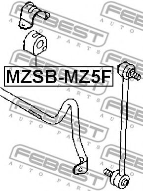 FEBEST - MZSB-MZ5F - Втулка перед, стабілізатора Mazda 3, 5 03-10