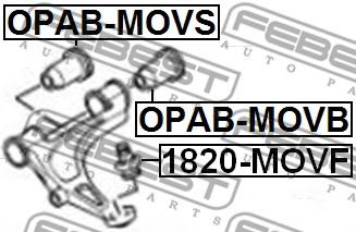 FEBEST - OPAB-MOVB - САЙЛЕНБЛОК ЗАДНИЙ ПЕРЕДНЕГО РЫЧАГА OPEL MOVANO-A 1999-2010