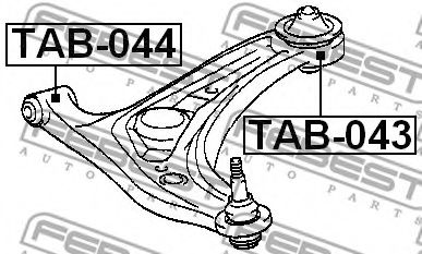 FEBEST - TAB-043 - САЙЛЕНБЛОК ЗАДНИЙ ПЕРЕДНЕГО НИЖНЕГО РЫЧАГА