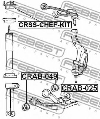 FEBEST - CRAB-049 - САЙЛЕНТБЛОК ВАЖЕЛЯ