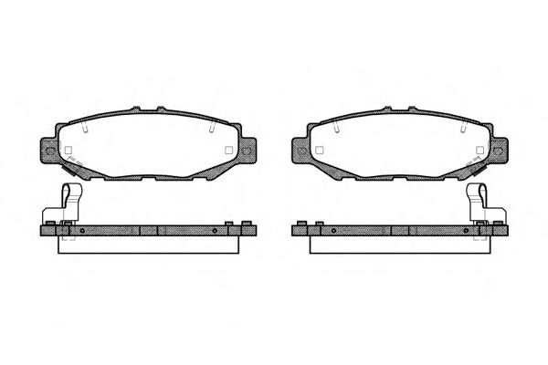 Гальмівні колодки задні Toyota Supra 3.0 93-02