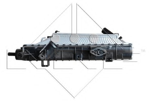NRF - 53415 - Радіатор охолодження Opel Astra H 1.7 CDTi ±AC