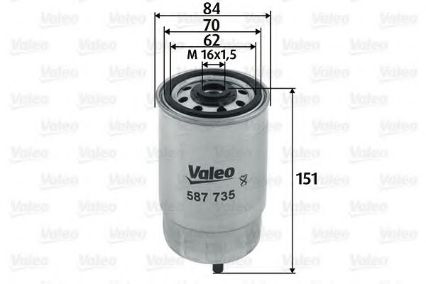 VALEO - 587735 - Фільтр паливний