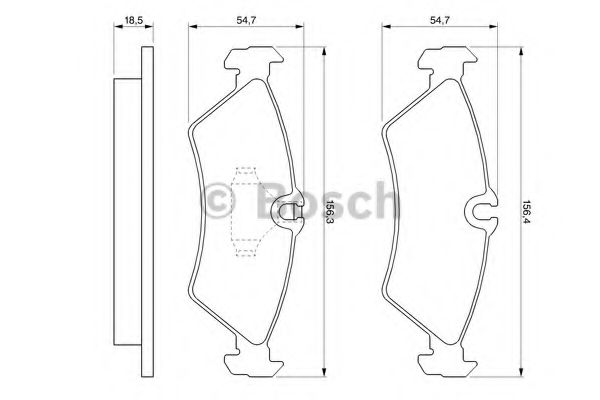 BOSCH - 0 986 424 219 - Гальмівні колодки дискові зад. DB Sprinter (901, 902, 903) VW LT (28-35, 28-46) 2.2-2.8 02.95-