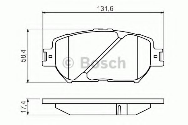 BOSCH - 0 986 494 418 - Гальмівні колодки дискові перед. Toyota Camry (V30) 2.0-3.0 V6 01-