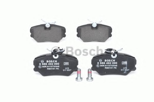 BOSCH - 0 986 492 090 - Торм колодки дисковые (пр-во Bosch)