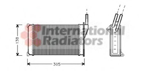 Радіатор пічки Ford Escort 80-90