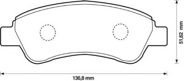 JURID - 573183J-AS - Комплект тормозных колодок, дисковый тормоз (Тормозная система)