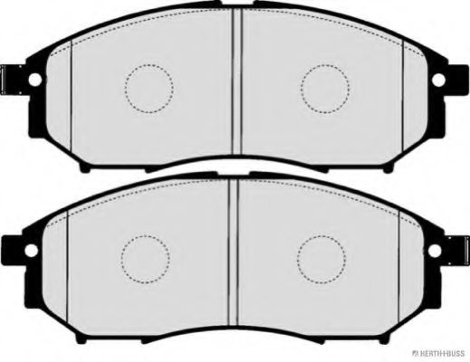 HERTH+BUSS JAKOPARTS - J3601093 - Гальмівні колодки дискові перед. Nissan Murano 02-/Pathfinder 2.5 dCi 05-/Renault Koleos 2.0 dCi 08-