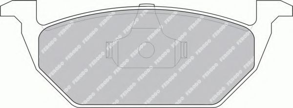 FERODO - FSL1094 - Комплект тормозных колодок, дисковый тормоз (Тормозная система)