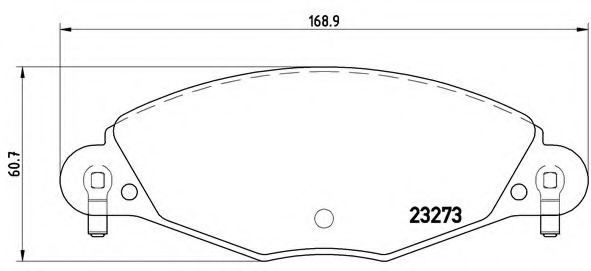 BREMBO - P 61 072 - Гальмівні колодки дискові