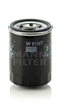 MANN-FILTER - W 610/7 - Фільтр масляний Hyundai Accent 1.4 18-/Getz 1.1 02-05/i10 08-/i20 1.2 12-