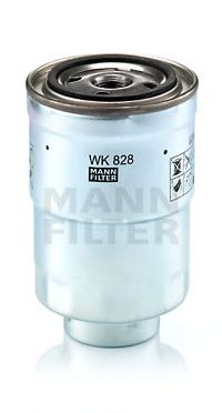 MANN-FILTER - WK 828 x - Фільтр паливний Mazda3/5 2.0-2.2DI/Mitsubishi Pajero 3.2DI/Toyota Camry 1.8TD/Land Cruiser 3.0/4.2D