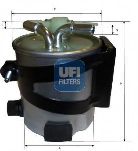 UFI - 55.418.00 - Топливный фильтр