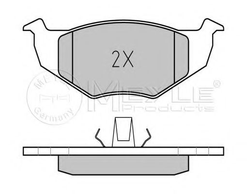 MEYLE - 025 218 6617 - Колодки гальмівнi перед. Skoda Fabia 1.0/1.2 03- VW Polo III