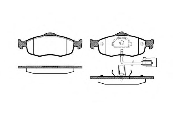 REMSA - 0432.02 - Гальмівні колодки дискові перед. Ford Mondeo 1.6-2.0 93-00