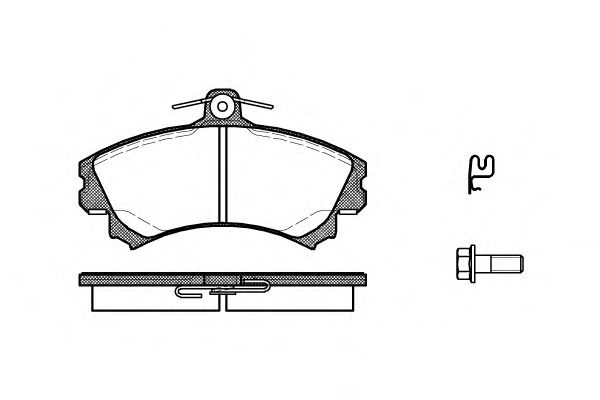 Гальмівні колодки дискові перед. Mitsubishi Colt VI, Smart ForFour 1.1-1.5d 04-12 (17.2mm)