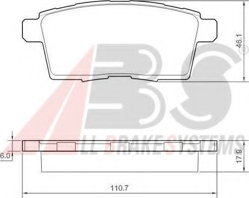 Колодки гальмiвнi зад. Mazda CX-7 2.3IT 06-, CX-9 06-