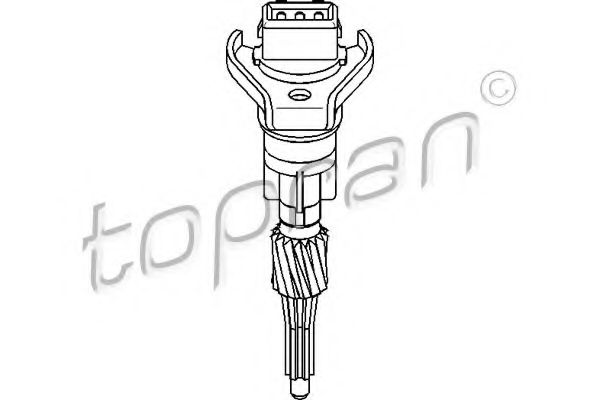 TOPRAN - 108 728 - Датчик швидкості Skoda Octavia/VW Polo/Golf III 1.4/1.6/1.8/1.8T/1.4TDI/1.9TDI