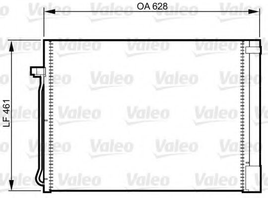 VALEO - 814367 - Конденсатор кондицiонера BMW X5(E70,F15) "06-19