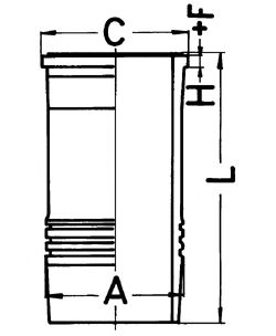 Гильза цилиндра (Блок-картер двигателя)