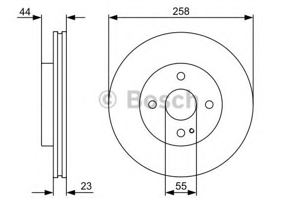 BOSCH - 0 986 479 541 - Диск гальмівний