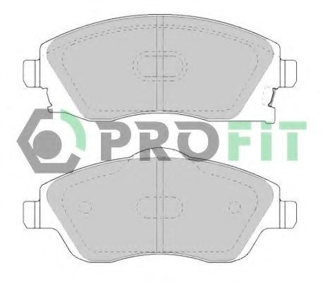 PROFIT - 5000-1424 - Гальмівнi колодки перед. дискові Opel Combo (Corsa)/Corsa/Corsa Van/Meriva/Tigra/Tour (Corsa)/C