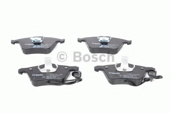 BOSCH - 0 986 494 104 - Гальмівні колодки дискові перед, Audi A4 1.6-3.2FSi/A6 III/A6 Quattro III 4.2 04- /T-5