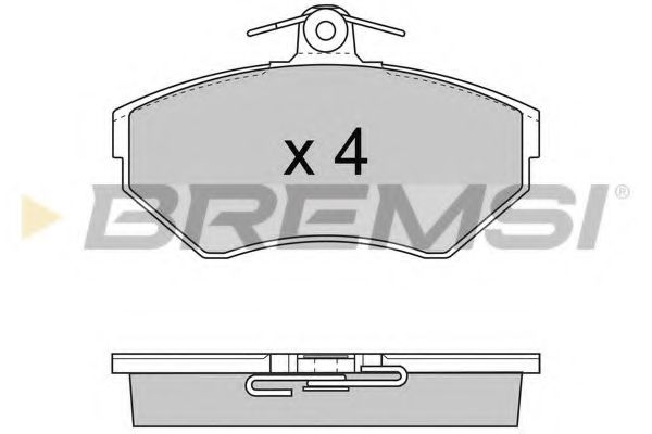 BREMSI - BP2674 - Тормозные колодки перед. AUDI A4/SEAT CORDOBA/VW PASSAT 1.6-1.9DH 94-02 (TRW)