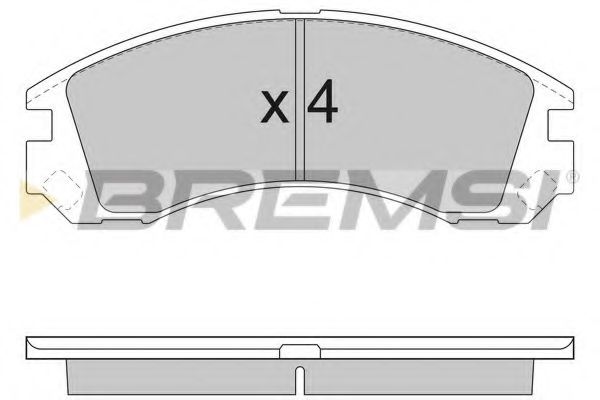 BREMSI - BP2953 - Тормозные колодки перед. C-Crosser/Peugeot 4007 07-