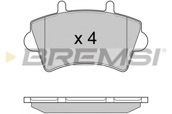 BREMSI - BP2975 - Тормозные колодки перед. Master/Movano 00- (R16)