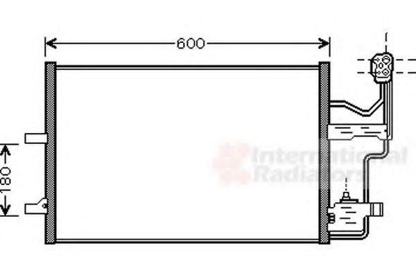 VAN WEZEL - 27005184 - Радіатор кондиціонера Mazda 3