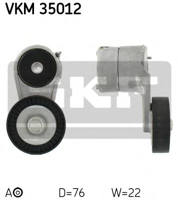 SKF - VKM 35012 - Натягувач паска приводного Opel Astra G X1,4-1,8XE4