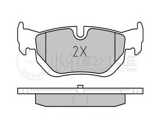 MEYLE - 025 239 2617 - Гальмівні колодки дискові задні BMW 3 (E90/E90N) 320d 05-/X1 (E84) 09-