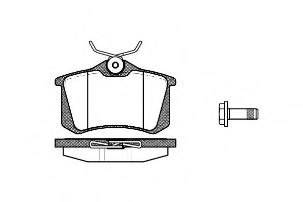 REMSA - 0263.05 - Гальмівні колодки дискові зад. Citroen/Peugeot/Renault/VAG (17mm)