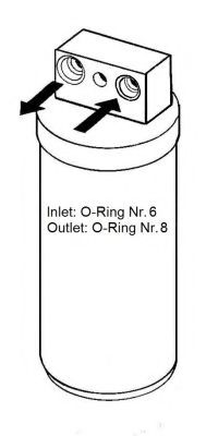 NRF - 33076 - Осушувач кондиціонера OPEL VECTRA B 06.97-07.03