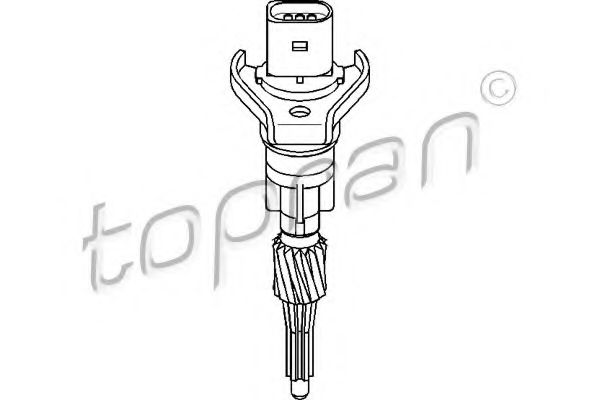 TOPRAN - 109 751 - Датчик швидкості VW Golf, Bora; Audi A3; Seat Toledo, Leon, Ibiza III, Cordoba