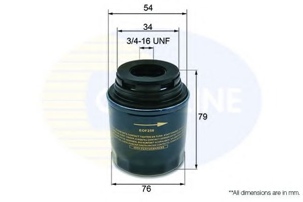COMLINE - EOF250 - EOF250 Comline - Фільтр оливи ( аналогWL7494/OC593/3 )