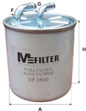 MFILTER - DF 3500 - Фiльтр паливний DB W211 3/02-,Vito 2.0/2.2 CDI 9/03- ML270/