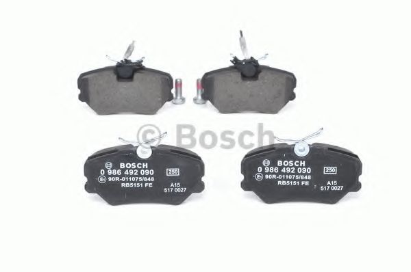 BOSCH - 0 986 492 090 - Торм колодки дисковые (пр-во Bosch)