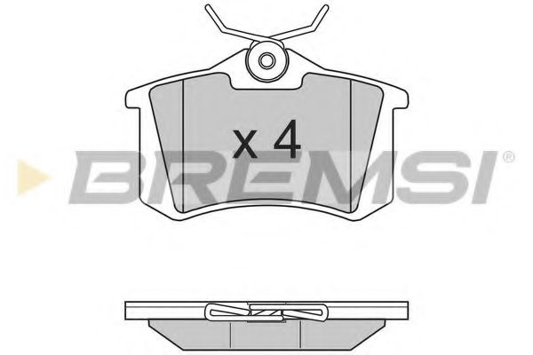BREMSI - BP2807 - Тормозные колодки зад. Caddy III/IV/Passat/Audi A4/A6 (Lucas)
