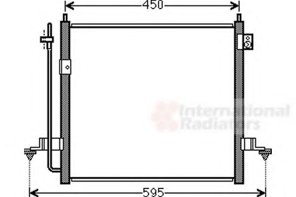 VAN WEZEL - 32005218 - Конденсор кондиціонера MITSUBISHI L200 06>15 (Van Wezel)