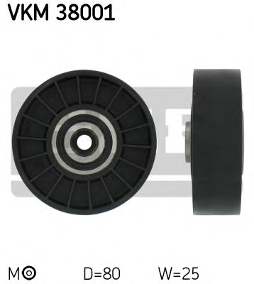 SKF - VKM 38001 - 80x8x25,5 Ролик паска приводного DB 124,201 M102